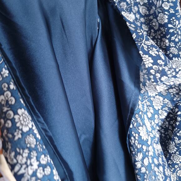 New York and Company Dress Size 8 Womens Button Down Short Sleeve Floral Summer - Picture 5 of 8